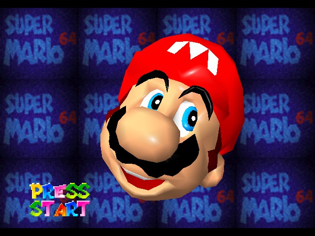 Super Mario Galaxy 64 (beta) Title Screen